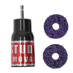 Stud Rust Removal Tool, Wheel Stud Cleaner Metal Rescue Hub Clean Tools Effective Mode Bolts Quick Driven for 1/2in Impact Wrenches Electric Drill Cleaning Portable Tool Screws Surfaces