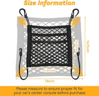 Car Dog Barrier for SUV, Pet Barrier Car Mesh Organizer for Dog & Child Drive Safety Barrier with Mesh Pockets, Storage Bag Travel Essentials Holder