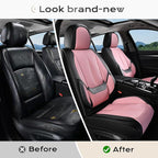 Coverado Seat Covers, Car Seat Covers Front Seats, Car Seat Cover, Car Seat Protector Waterproof, Car Seat Cushion Nappa Leather, Seat Covers Carseat Cover Universal Fit for Most Cars