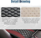 Car Center Console Cover, Universal Leather Waterproof Armrest Seat Box Cover Protector, Comfortable Car Decor Accessories Fit for Most Cars, Vehicles, SUVs-Wine Red