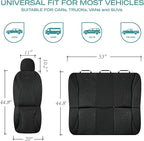 Skechers Car Seat Covers,Leather Seat Covers with GOGA Mat Technology,Waterproof Car Seat Covers Front Seats,Airbag Compatible,Comfort Universal Fit for Most Cars,Vans,Trucks,SUVs,Black