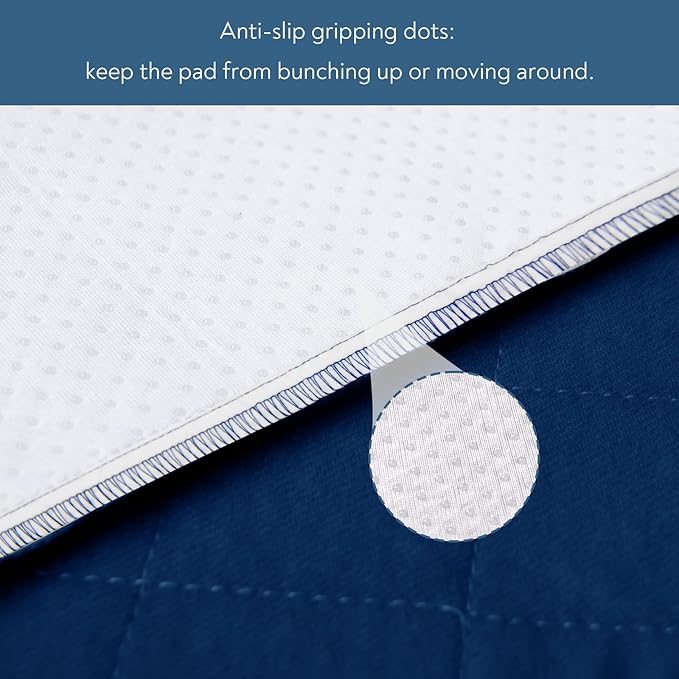 Waterproof Chair Pads for Incontinence, 4 Pack Reusable Seat Protector Pads 22" x 21", Absorbent Wheelchair Pad Covers, Washable Chair Pads for Adults, Kids & Pets - Navy Blue