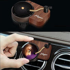 Record Player Car Air Freshener 12 Pieces Spinning Record Design Car Decoration Replaceable Gift for Music Lovers