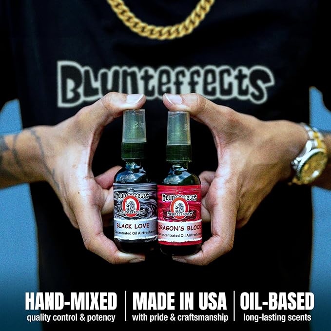 Blunteffects 100% Concentrated Air Freshener Car/Home Spray (5 Assorted Scents) by Blunteffects