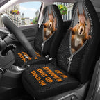 GENANY Funny Squirrel Car Seat Covers Set of 2, Breathable Front Seat Covers for Truck Sedan SUV, Vacation Movie Car Accessories, Christmas Squirrel Gift for Women Men