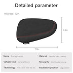 Alcantane style car leg knee pads memory foam car center console knee cushions car leg pads protect knee and leg elbow pads car copilot Universa version (Red line right leg pad)