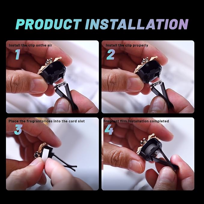 5PCS Bumblebee Car Decor,shiny Air Freshener Vent ClipsCar Accessories Decoration for Refillable Outlet Diffuser, Universal for Most Cars(bee)