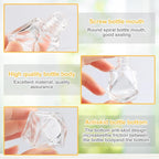 20 Pcs 8ml Hanging Car Air Freshener Diffuser,Empty Refillable Clear Glass Essential Diffuser Oil Aromatherapy Fragrance Perfume Pendant Vials with Wooden Caps & Hanging String
