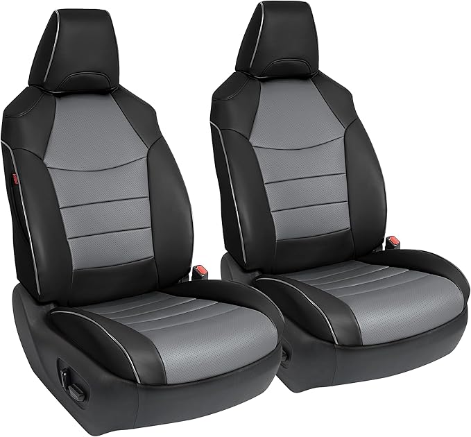 Custom Fit RAV4 Hybrid Seat Cover for Toyota RAV4 2019 2020 2021 2022 2023 2024 2025 Hybrid-LE/XLE/Limited/Woodland Edition/XLE Premium,Faux Leather,2-Row Full Set,(Black&Gray)