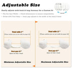 Adjustable Travel Pillow for Infant, Portable Head Support for Car Seats for Newborn, Neck Support Pillow for Baby, Headrest Pillows for Cars, Rest Baby's Head Comfortably