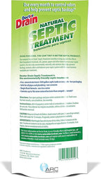 Monthly Natural Septic Tank Treatment - One Flush Septic Enzyme Treatment Packets, Eliminates Odors Effectively, Prevents Septic Backup, Safe for All Pipes (Packet of 6)