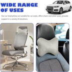2PCS Car Headrest Pillow,Soft & Comfortable Car Neck Pillow for Driving Fatigue Relieve,All-Season Universal Cars Head Rest Pillows Automotive Interlor Accessorles for Cars (Gray/2PCS)