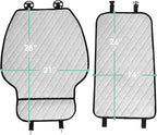 FH Group Car Seat Cushion – Neosupreme Single Front Seat Cover with Front Pockets, Airbag Compatible, Universal Fit Car Seat Cushion for Driver or Passenger Seat, SUV, Truck, Sedan & Van – White