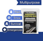Trail maker Mylar Emergency Thermal Blankets for Survival, Thick Reusable Mylar Space Blankets Bulk 84" L x 36" W Emergency Foil Blankets for Warmth, Camping, Runners, Spa, First Responders (1)