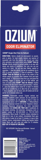 Ozium Air Sanitizer, 2 oz Car Fogger: Single-Shot Smoke Odor Eliminator & Car Air Freshener (New Car Smell, 4 Packs)