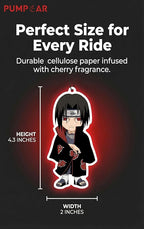 PumpCar 2 pieces double-sided Itachi hanging cartoon cherry-scented funny car air freshener Cool hanging for rearview mirror Car Interior Accessories Gifts