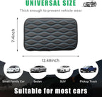 Car Center Console Pad, Waterproof Auto Armrest Seat Box Cover, PU Leather Arm Rest Protector Cushion Pad, Universal Vehicle Interior Protection Accessories for Car SUV (Black & Blue)