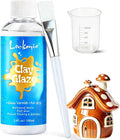 3.4FL OZ Air Dry Clay Glaze, High Gloss Varnish, Protective Sealant to Prevent Cracking & Scratching While Providing a Gloss Glaze Effect - for Ceramics, Wood, Acrylic Painting and Crafts (Gloss)