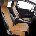 Elantrip 2PCs Front Car Seat Covers Leather Car Seat Protector Universal fit for Most Cars SUVs and Trucks Water Proof Seat Protector Whiskey Color