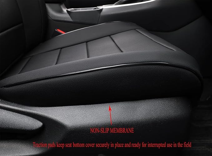 EKR Rav4 Seat Covers Custom Fit for Toyota Rav4 (Hybrid) SE/XSE & (PHEV) GR Sport 2026, Car Seat Cover Full Set for SUV,Factory-Style Interior Upgrade, Easy-Wipe Protection,Faux Leather(Black)