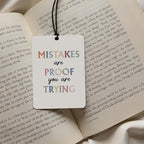 Inspirational Quote Car Air Freshener 4Pcs, Motivational Phrases Hanging Scents for Cars Closet Drawer Books，Uplifting Car Accessories Mirror Decor for women