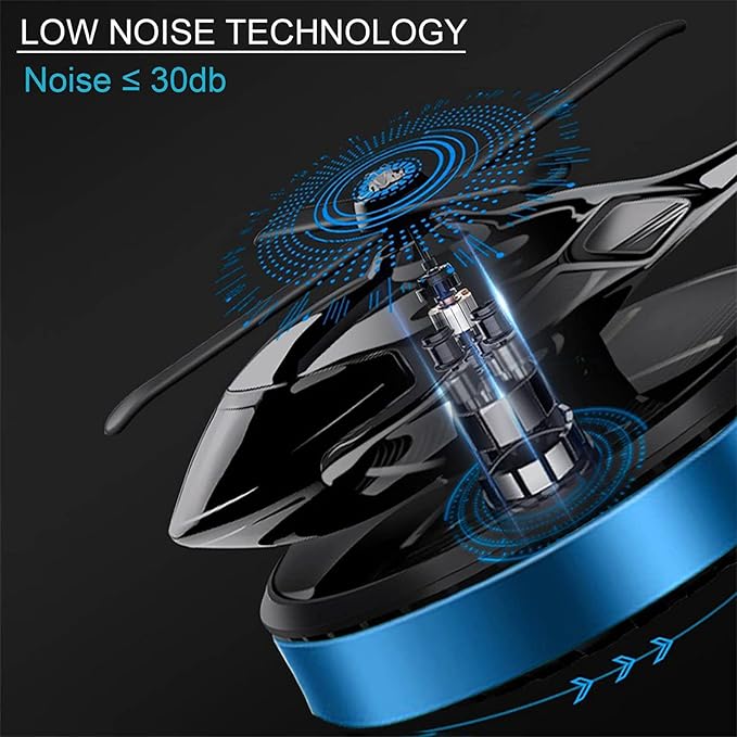 Helicopter Car Air Freshener Rotating Solar Car Freshener Airplane Car Perfume