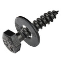 5/16 x 1-1/2 (50 Pack) Lag Screw Kit, 50 Screws and 50 Washers, Ceramic Black Ruspert Coating for Exterior Use, Meets ASTM A307 and ASME B18.2.1, Industrial/Commerical Grade by Makers Bolt