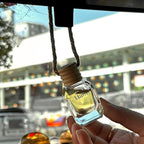 Llum Grapefruit Hanging Car Air Freshener – Luxury Automotive Perfume Diffuser 10ml (0.34 fl oz), Long-Lasting Fragrance, Alcohol-Free Non-Toxic Car Scent, Glass Bottle With Wood Cap