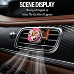 WOCOCN Customized Photo Car Air Freshener, Double-Sided Record Player Design, Unique Turntable Vinyl Shape,Meaning Gifts for Dad, Mom, Friends, Colleagues（9pcs）
