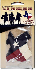 Elektroplate Texas Flag Automotive Air Fresheners for Vehicles | Leather Scent (12-Pack) | Made in the USA
