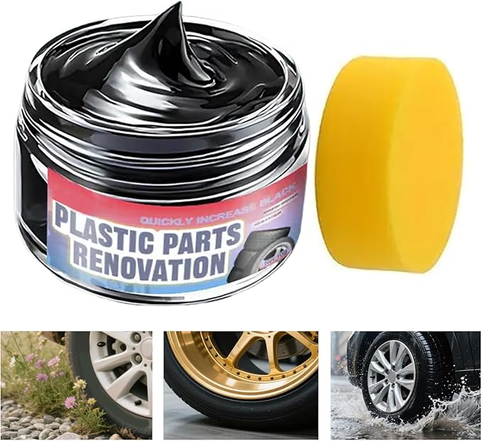 Car Trim Restorer, with Long-Lasting Formula, 30ml, Car Exterior Shine Restorer, Interior and Exterior Restoration Paste, Uv Resistant Coating, for Detailing Vehicles