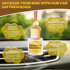 Car Air Freshener Diffuser Hanging, Amber Luxe Fragrance Oil