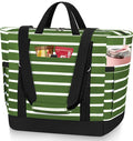 HUANLANG Soft Cooler Bag Insulated for Travel,Large Insulated Grocery Bags with Zippered Top,PEVA Collapsible Food Delivery Cooler Bag for Beach, Travel, Picnics