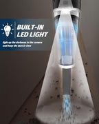 BRL Handheld Vacuum Cordless, Car Vacuum Cleaner with Powerful Suction, 2 Modes Mini Hand Vacuum, Dry & Wet, LED Light, Portable Vacuum for Car Pet Hair, Home, Office, Keyboards White Sliver