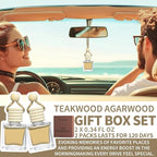 2-Pack Car Fresheners Long Lasting & Car Deodorizer - Daily Male Teakwood Agarwood Hanging Car Air Freshener, Car Necessities & Scent Diffuser