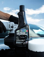 ABRO Black Car Polish: Scratch Remover for Vehicles and Paint Scratch Repair Restorer Wax, Polishing Compound for Car Detailing, Paint Scratch Repair for Vehicles, Scratch Remover 16oz.