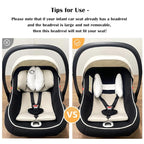 Adjustable Travel Pillow for Infant, Portable Head Support for Car Seats for Newborn, Neck Support Pillow for Baby, Headrest Pillows for Cars, Rest Baby's Head Comfortably