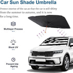 Socira Custom Windshield Sun Shade Umbrella Foldable Personalized Visor Car Umbrella Customized Sun Shade Cover Sunshade Front Window Cover Dinosaur Car Accessories Blocks Uv Rays 57" X 30"