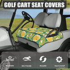 Biyejit Golf Cart Seat Covers with 4 Pockets Golf Cart Seat Towel Blanket Fits 2-Seat Golf Carts, Golf Cart Accessories