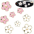 Daisy Car Decoration Flower Air Vent Clip Air Conditioning Outlet Clip Car Air Freshener Clip Car Interior Decor Charm Colorful Car Accessories for Women Interior Cute Set (8PCS-Pink&White)