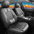 Fit Crosstrek Car Seat Covers for Subaru Crosstrek 2016-2025 2026 - Upgraded Premium Waterproof & Breathable Leather, Airbag Compatible, All-Weather Seat Cushion Protector (Full Set, Black)