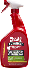 Nature’s Miracle Advanced Stain & Odor Eliminator, 32 Ounces, Sunny Lemon Scent, Severe Mess Enzymatic Formula For Tough Pet Messes