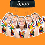 5/10/20/50/100Pcs Custom Air Freshener with Picture for Car, Personalized Double-Sided Scents Fresheners for Car, Bedroom, Bathroom, Home Hanging Decor (5Pcs-Crop)