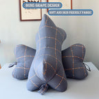 Neck & Cervical Pillows Dog Bone Shaped Travel Neck Pillows With Washable Removable Cover Have Loops On Either End For Car Bus Truck Driving Comfort Head Rest Support Neck Chiropractic Pillow ( Color