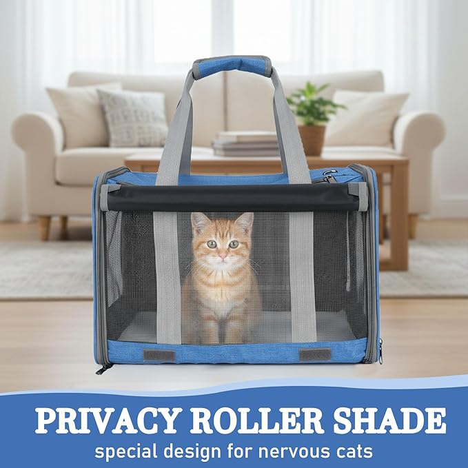Soft Cat Carrier,Small Dog Crate,Pet Travel Bag Dogs Cats Car Carriers Puppy Backpack Portable Kennel Purse Crates for Kitten Tote Cage Carry Sling Pets Box Foldable Kennels Collapsible Bags