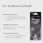 Tobacco Teak Car Air Freshener - 4 Pack