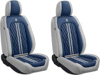 Premium Nappa Leatherette Car Seat Cover Set Custom Fit for Honda CR-V CRV 2000-2023 2024 2025 2026 Water-Proof Breathable Faux Leather Seat Cushion Protectors (Full Set 5 Seats,Blue Grey)