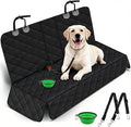 SNZ Waterproof Dog Car Seat Cover for Back Seat, Pet Seat Protector with Non-Slip Backing & Fashion Pattern, Fits Cars Trucks SUVs Universal Bench Seat Cover Incidentally Dog Seat Belt 3 Piece Set