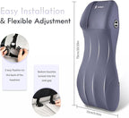 FLORICH Integrated Car Seat Lumbar Support Pillow & Car Neck Pillow Memory Foam Back Cushion for Driving Car Seat Back Support Pillow for Car Seats Driver Back Neck Sciatica Pain Relief Cushion, Blue