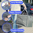 DURASACK XXXL Insulated Food Delivery Bag – 23”x14”x15” Reusable Catering Tote for Hot & Cold Food – Water-Resistant Thermal Carrier for Meal Transport, Grocery Runs, and Events, Gray